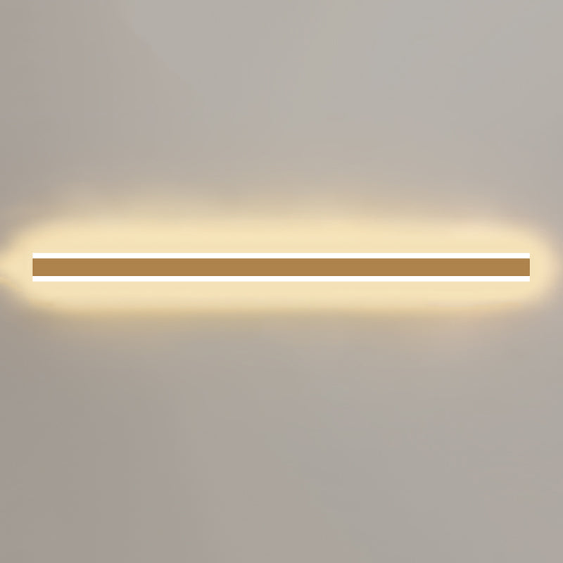 Metal Linear Shape Wall Light Modern Style 1-Light Wall Mounted Light