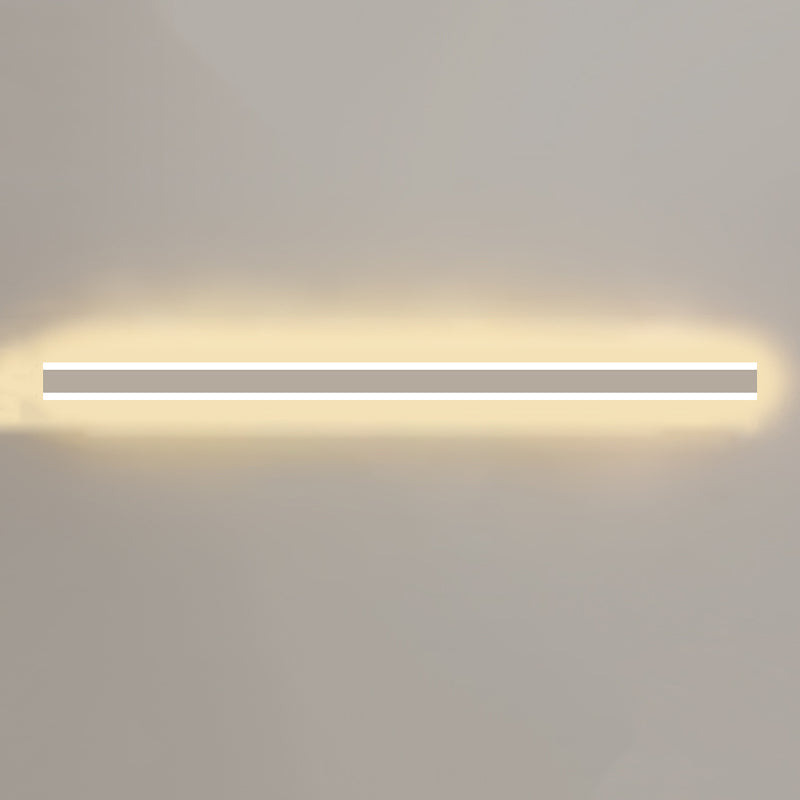Metal Linear Shape Wall Light Modern Style 1-Light Wall Mounted Light