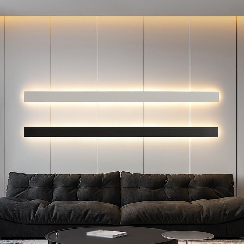 Metal Linear Shape Wall Light Modern 1-Light Wall Mounted Light Fixtures