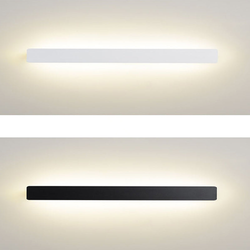 Metal Linear Shape Wall Light Modern 1-Light Wall Mounted Light Fixtures