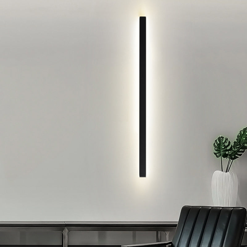 Metal Linear Shape Wall Light Modern 1-Light Wall Mounted Light Fixtures
