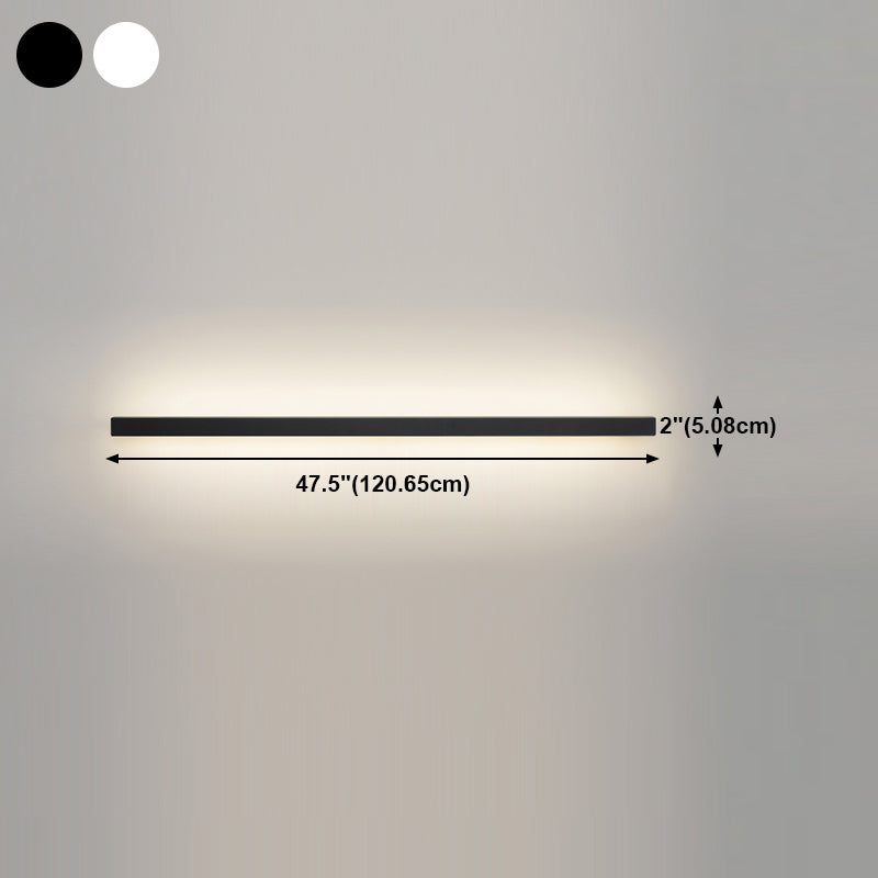 Metal Linear Shape Wall Light Modern 1-Light Wall Mounted Light Fixtures