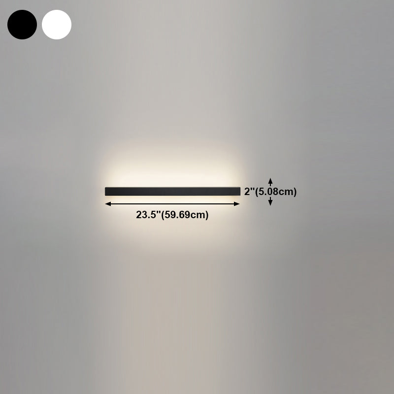 Metal Linear Shape Wall Light Modern 1-Light Wall Mounted Light Fixtures