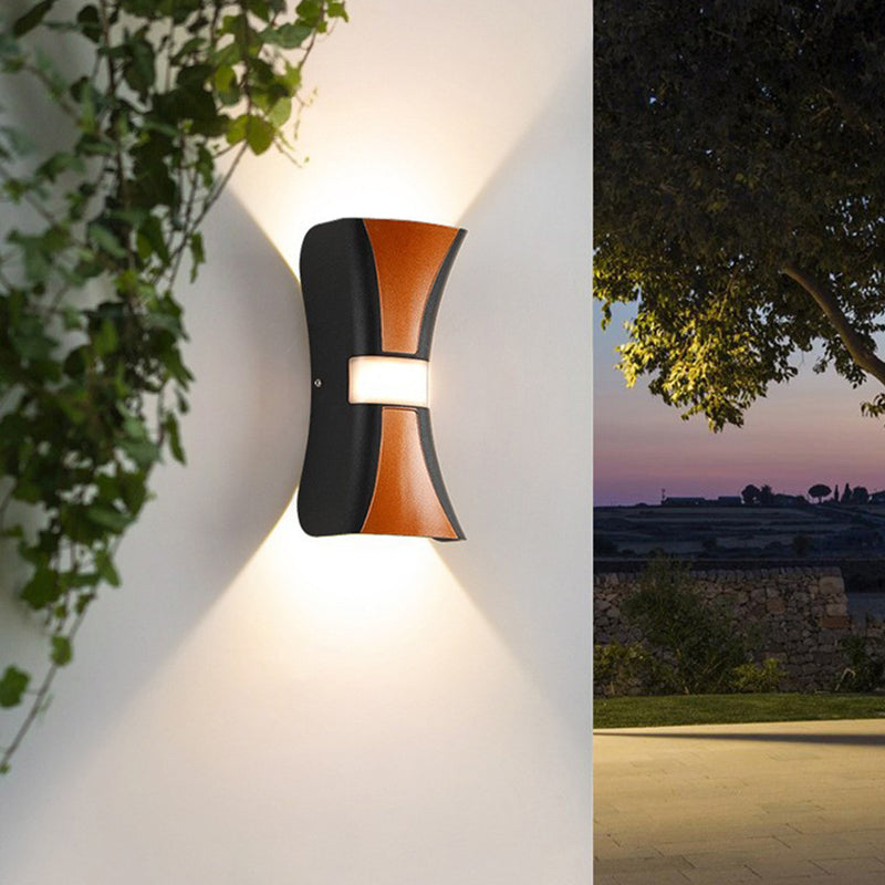 Metal Geometric Shape Wall Light Modern 2-Lights Wall Mounted Light Fixture