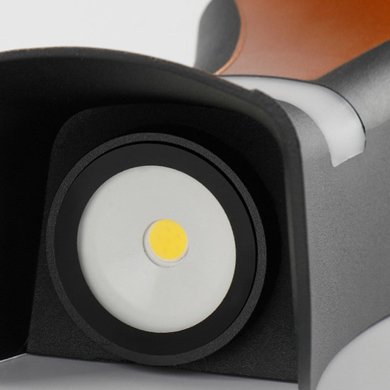 Metal Geometric Shape Wall Light Modern 2-Lights Wall Mounted Light Fixture