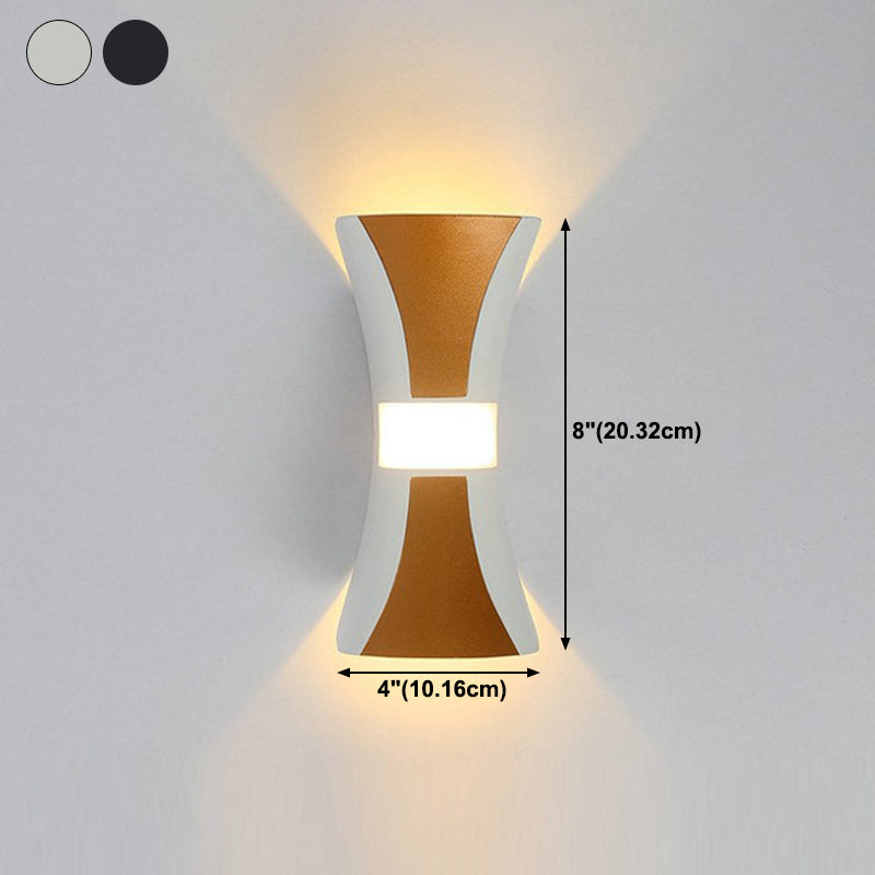 Metal Geometric Shape Wall Light Modern 2-Lights Wall Mounted Light Fixture