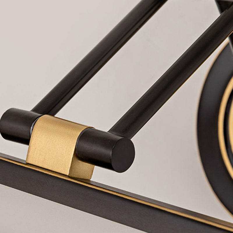 Linear Shape Contemporary Style Vanity Light Metal 1 Light LED Mirror Light for Bathroom