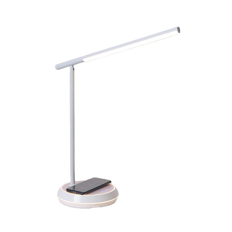 1-Light Linear Table Light Contemporary Metal Nightstand Lamps for Study Room
