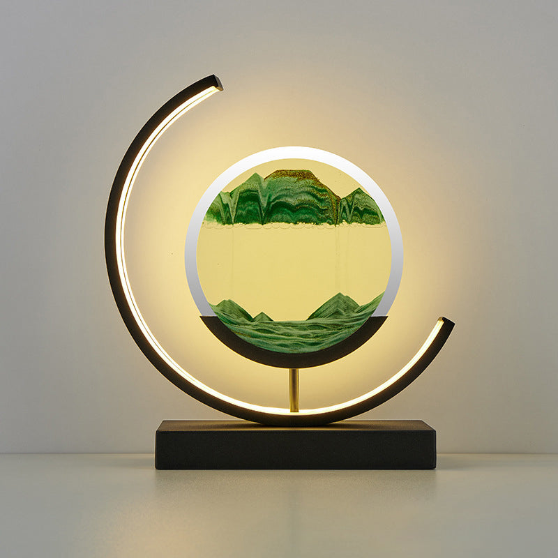 1-Light Linear Table Light Contemporary Metal Night Table Lamps for Bedroom