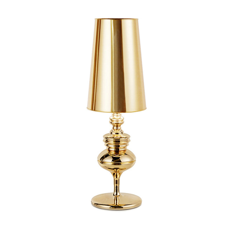 1-Light Metal Table Lamp European Style Desk Lamp for Living Room