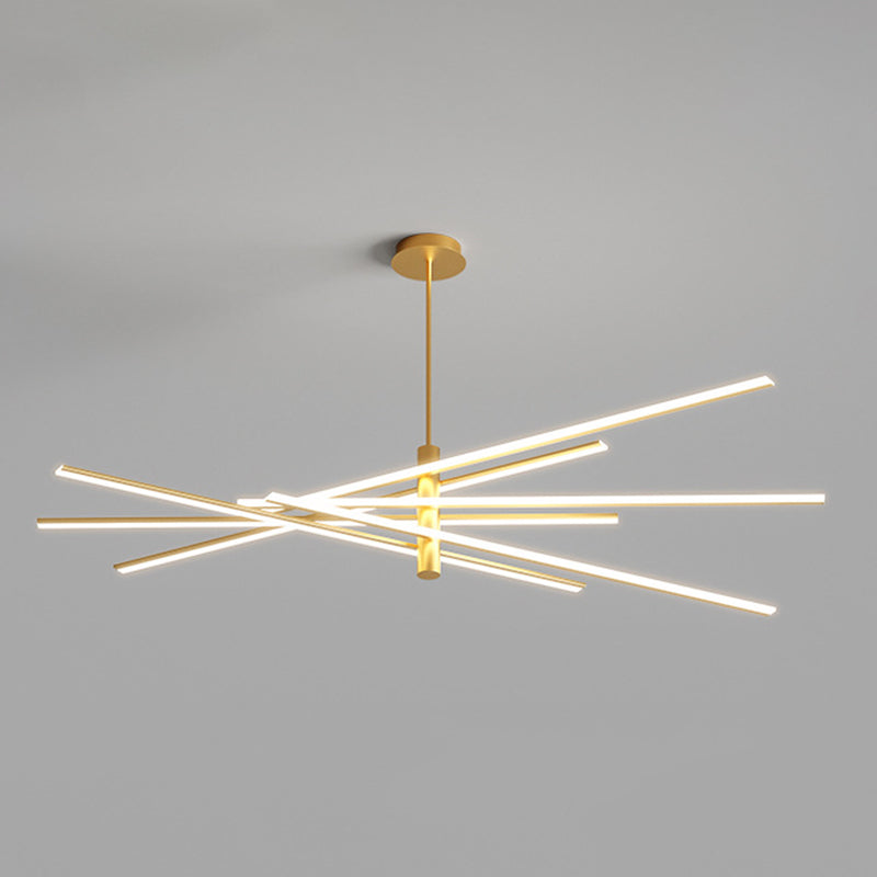 Contemporary Linear Chandelier Lights Metal Chandelier Lighting Fixtures