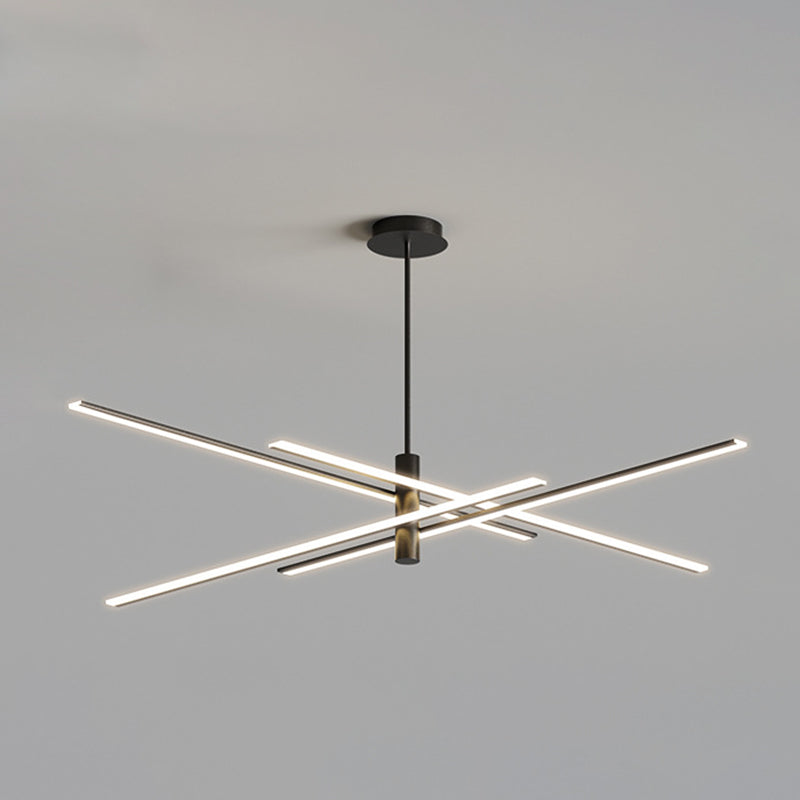 Contemporary Linear Chandelier Lights Metal Chandelier Lighting Fixtures
