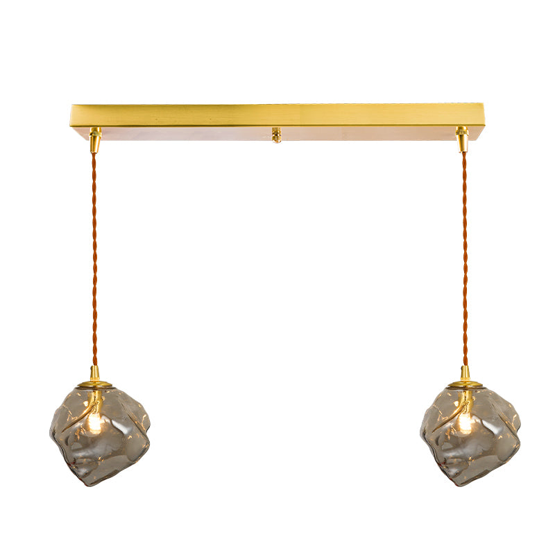 Modern Style Glass Hanging Light Household Pendent Lighting Fixture for Living Room