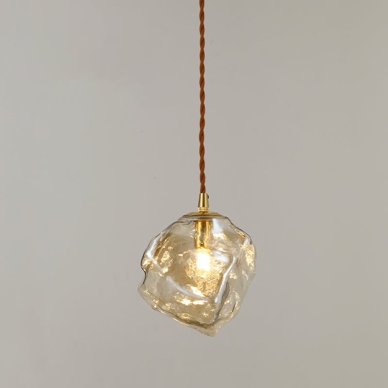 Modern Style Glass Hanging Light Household Pendent Lighting Fixture for Living Room