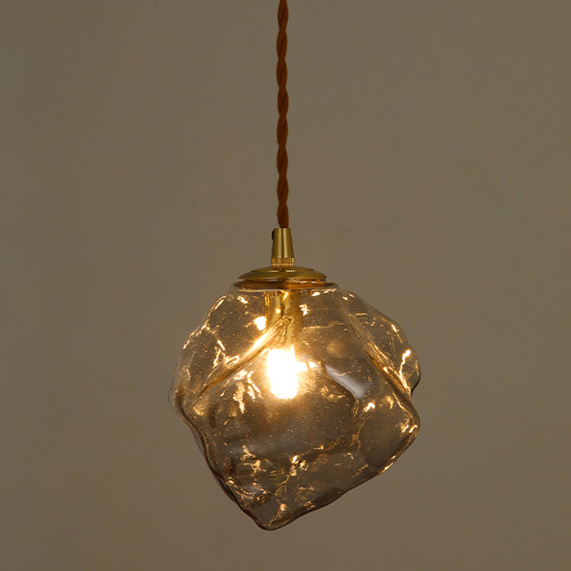 Modern Style Glass Hanging Light Household Pendent Lighting Fixture for Living Room