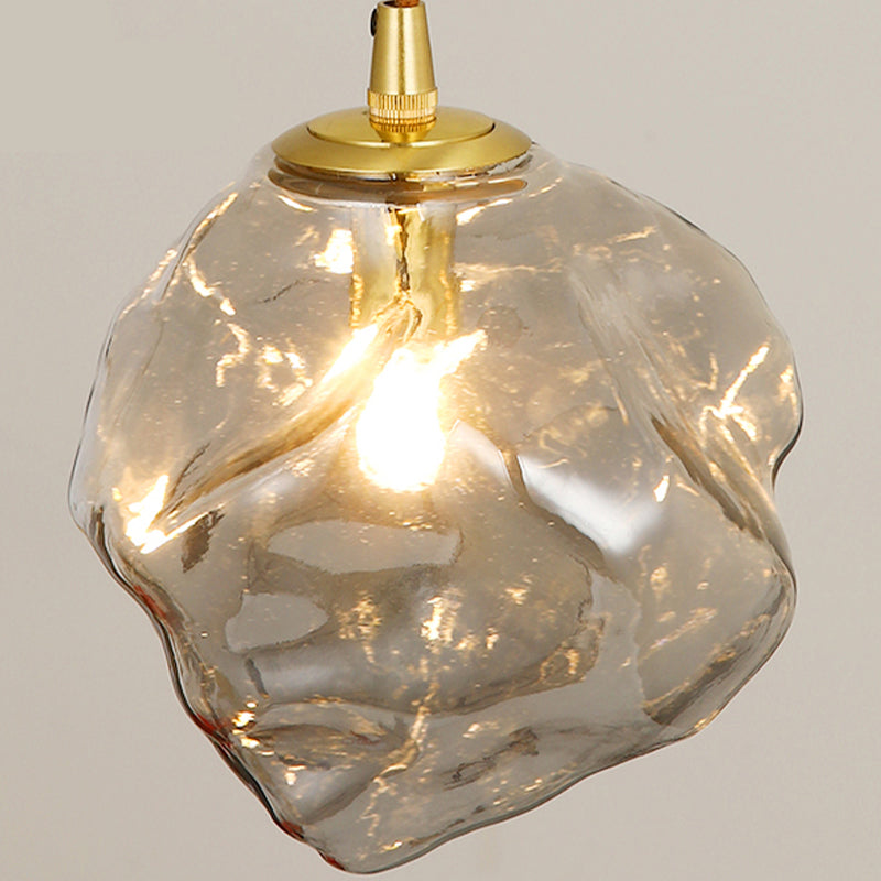 Modern Style Glass Hanging Light Household Pendent Lighting Fixture for Living Room