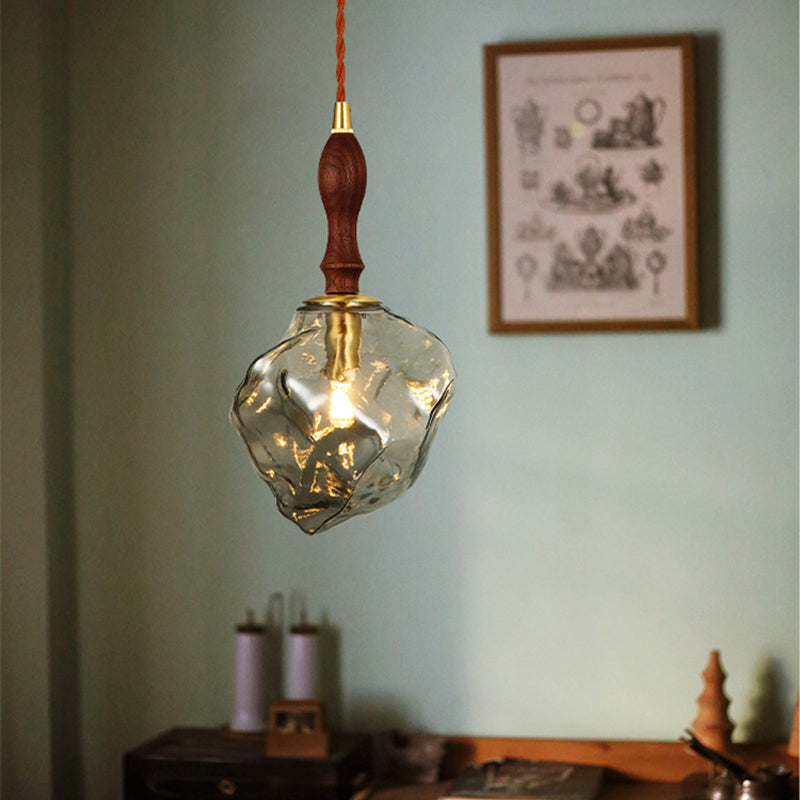 Modern Style Glass Hanging Light Household Pendent Lighting Fixture for Living Room
