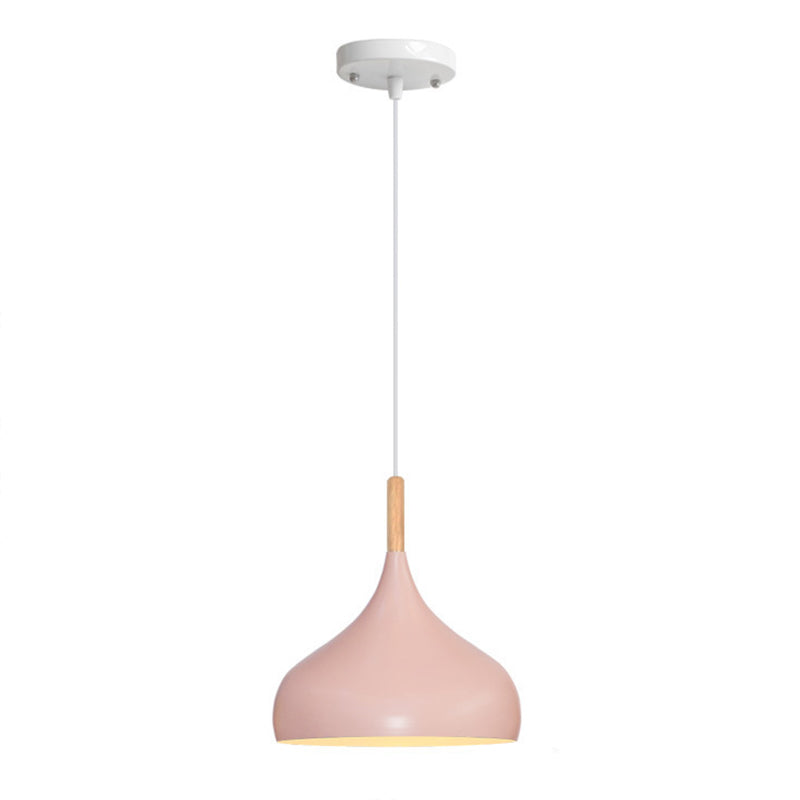 Pot Cover Shade Hanging Lighting Modern Style Metal 1 Light Hanging Lamp for Shopping Mall