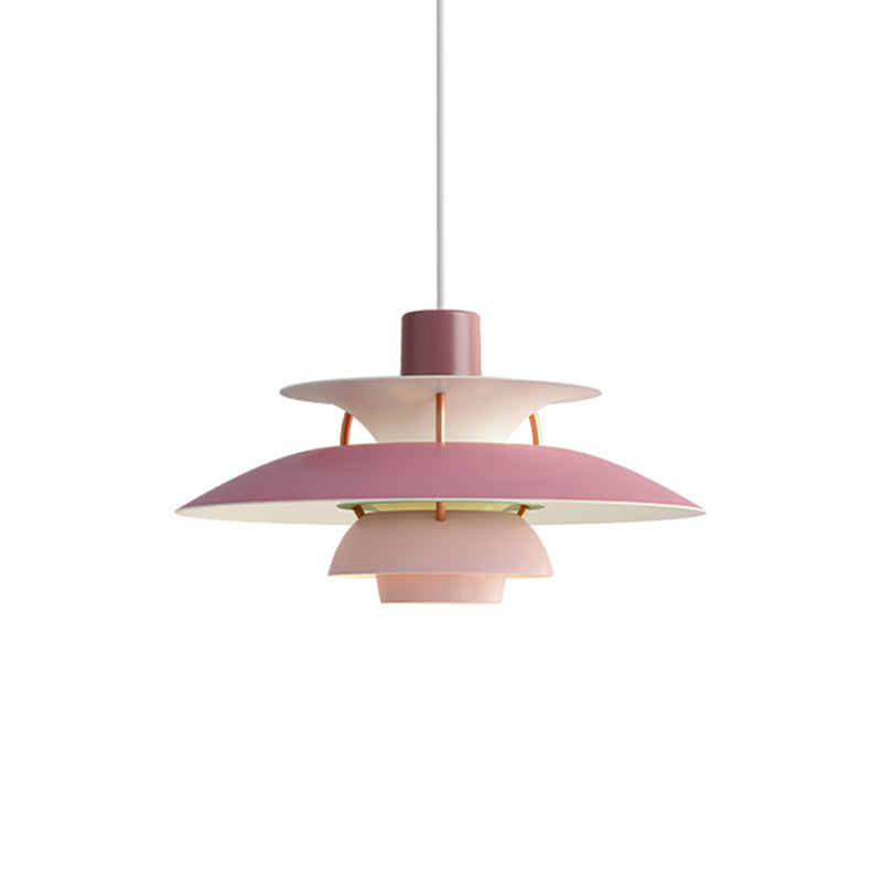 Modern Style Hanging Light Colorful Metal Pendant Lighting Fixture for Sitting Room