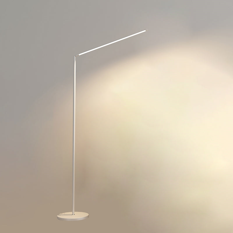 Modern Strip Shape Floor Light LED Floor Standing Light with Acrylic Shade for Bedroom