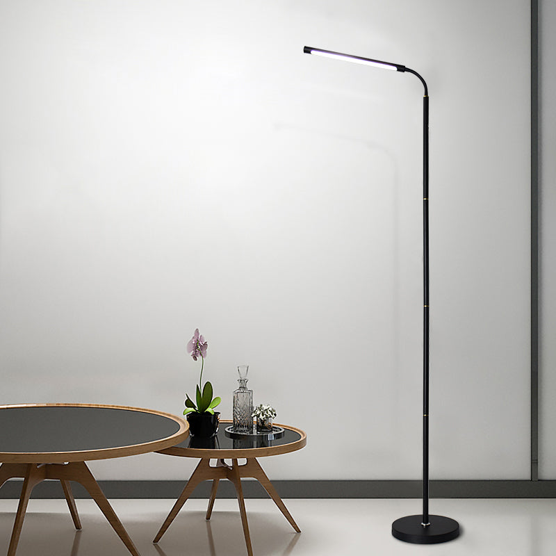 Strip Shape Floor Light 1-Light LED Floor Standing Light with Acrylic Shade