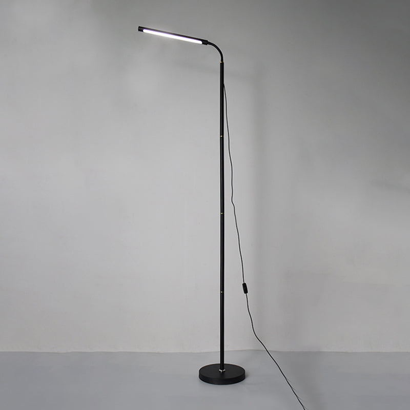 Modern Strip Shape Floor Light LED Metal Floor Standing Light with Acrylic Shade