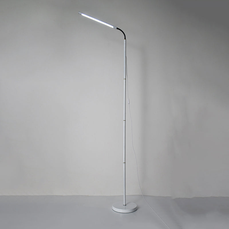 Modern Strip Shape Floor Light LED Metal Floor Standing Light with Acrylic Shade