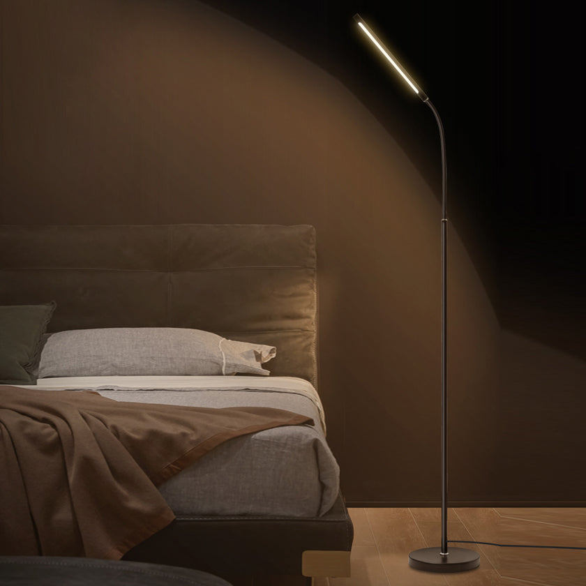 Modern Linear Floor Lamp Metal 41.5" High LED Floor Light for Living Room