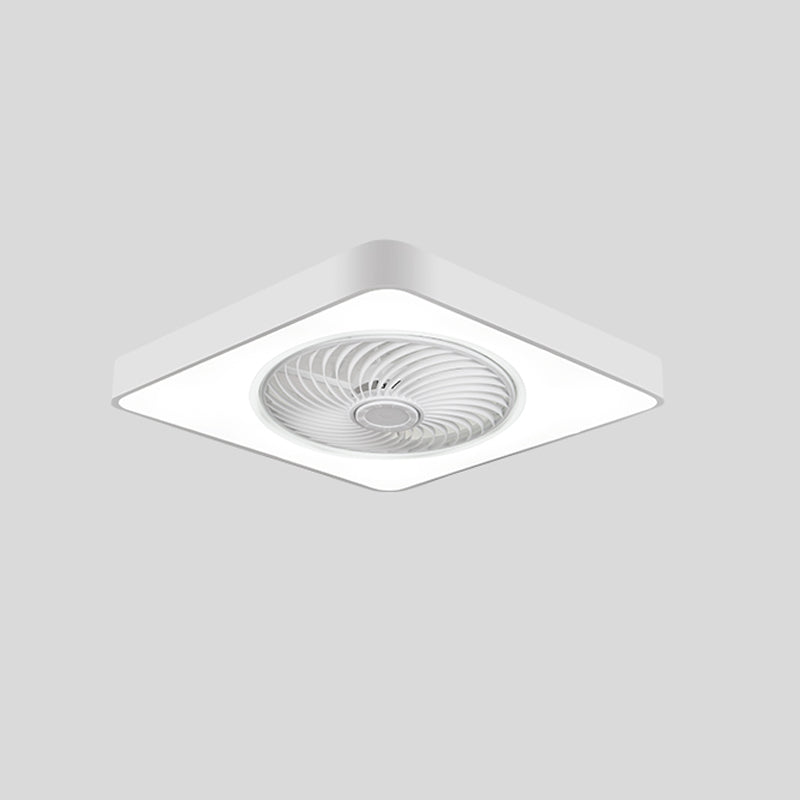 Geometric Ceiling Fan Light Modern Metal 1-Light LED Ceiling Fan for Living Room