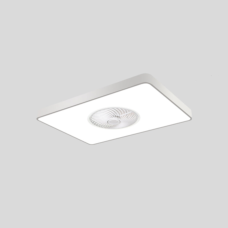 Geometric Ceiling Fan Light Modern Metal 1-Light LED Ceiling Fan for Living Room