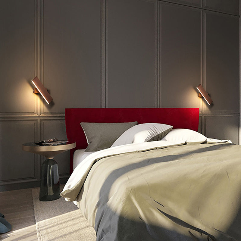Modern Style Rectangle Shape Wall Sconce Metal 1 Light Wall Lighting for Bedroom