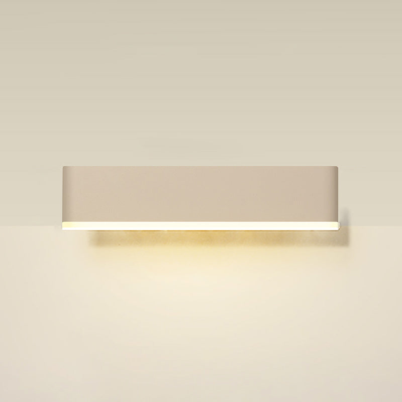 Modern Style Rectangle Shape Wall Sconce Metal 1 Light Wall Lighting for Bedroom