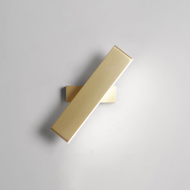 Modern Style Rectangle Shape Wall Sconce Metal 1 Light Wall Lighting for Bedroom
