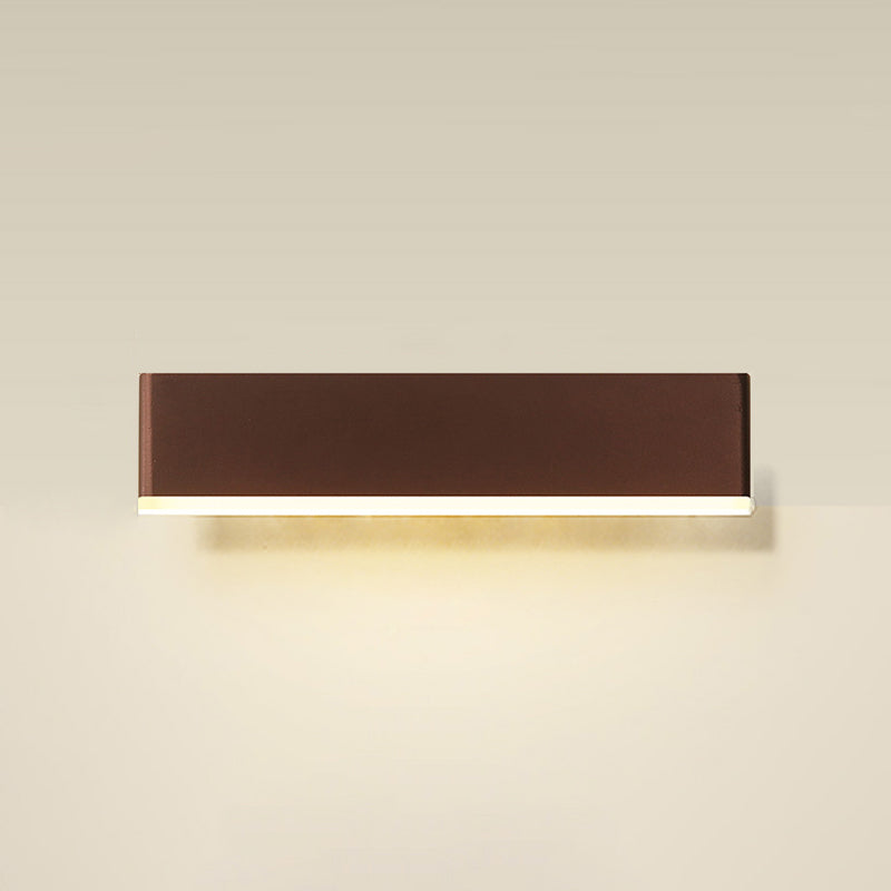 Modern Style Rectangle Shape Wall Sconce Metal 1 Light Wall Lighting for Bedroom