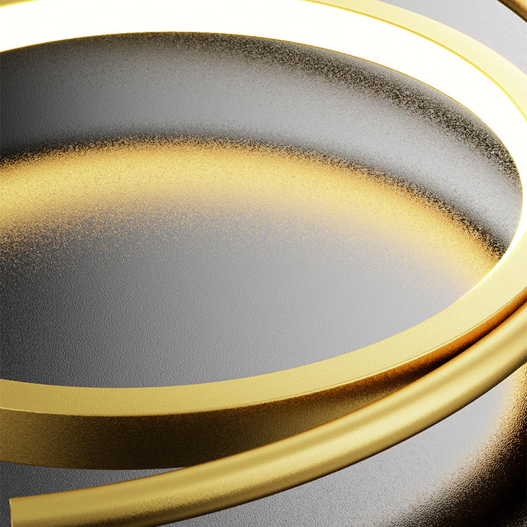 Round Shape Metal Wall Light Modern Style 3 Lights Wall Mount Light