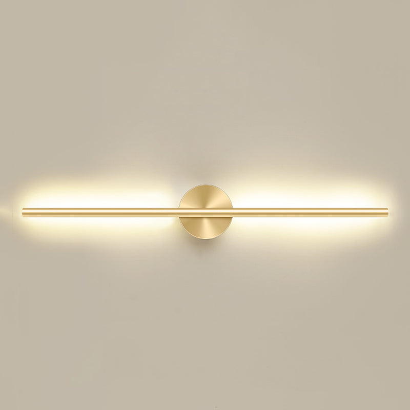 Linear Shape Metal Wall Sconce Lighting Modern Style 1 Light Wall Lighting for Living Room