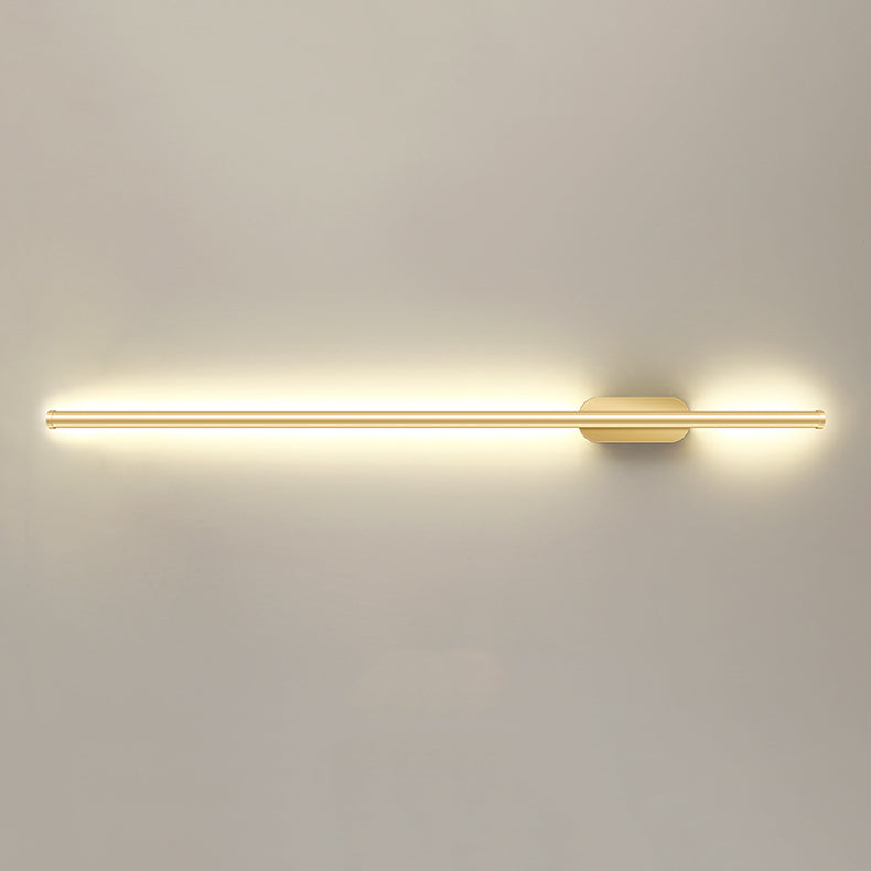 Linear Shape Metal Wall Sconce Lighting Modern Style 1 Light Wall Lighting for Living Room