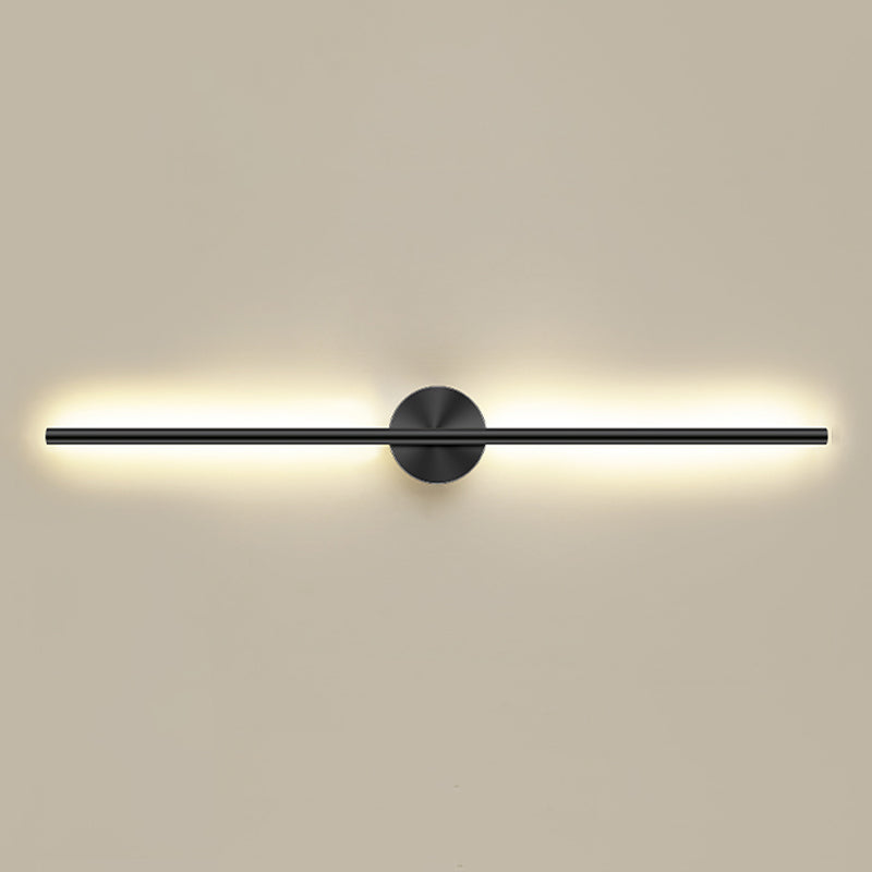 Linear Shape Metal Wall Sconce Lighting Modern Style 1 Light Wall Lighting for Living Room