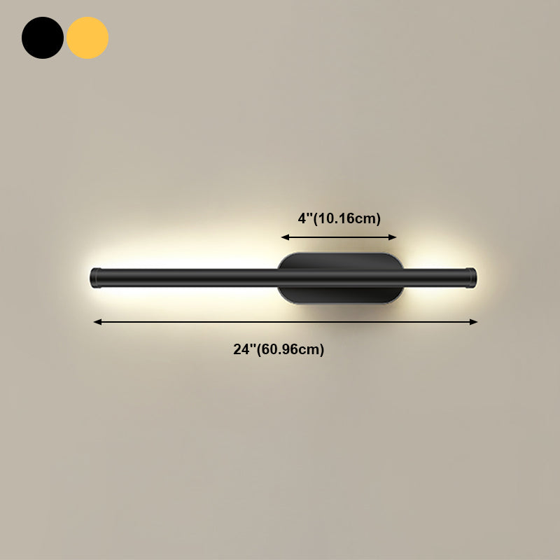 Linear Shape Metal Wall Sconce Lighting Modern Style 1 Light Wall Lighting for Living Room