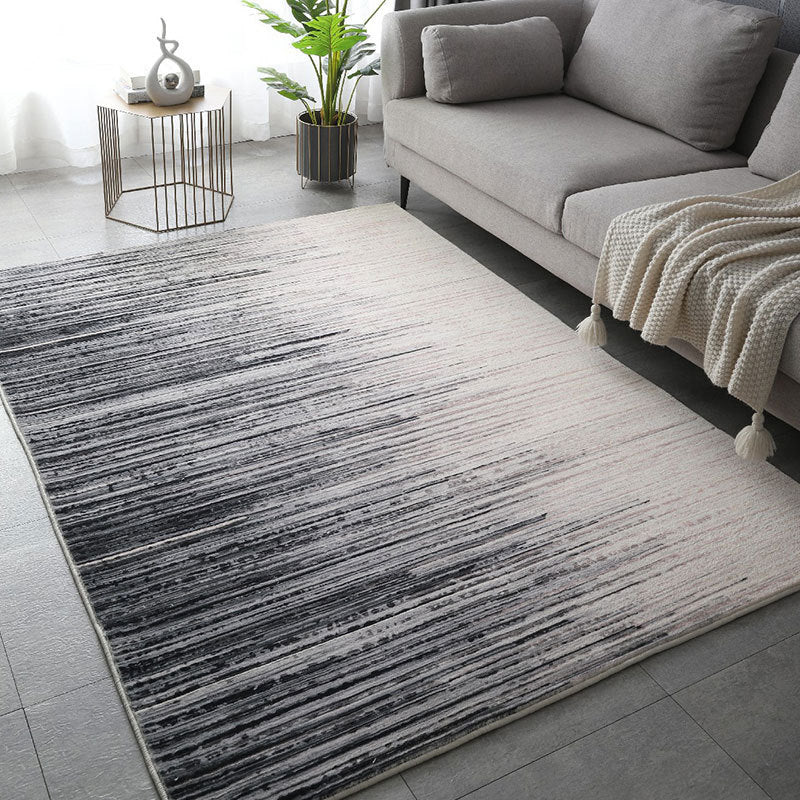 Brown Modern Area Rug Polyester Graphic Indoor Rug Stain Resistant Rug for Home Decor