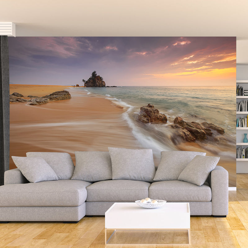 Decorative Photography Mural Wallpaper Beautiful Beach Indoor Wall Mural