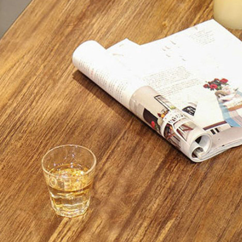 Rectangle Wood Top Bar Table 42-inch Height Industrial Style Bar Table