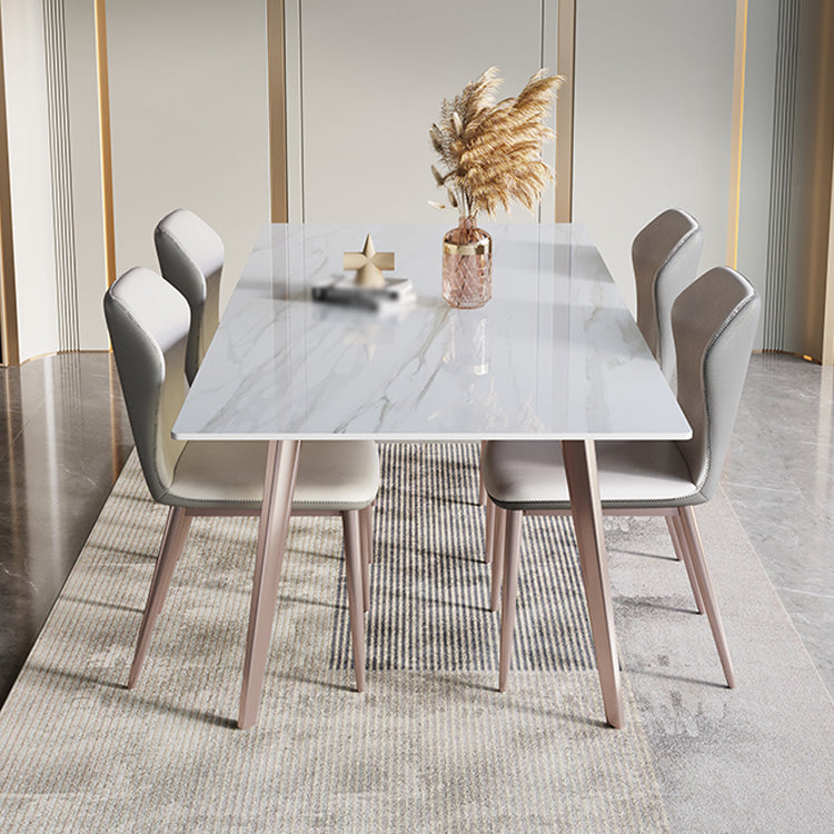 Designer Style Sintered Stone Top Dining Set 1/4/5/7 Pieces Kitchen Table with Chairs
