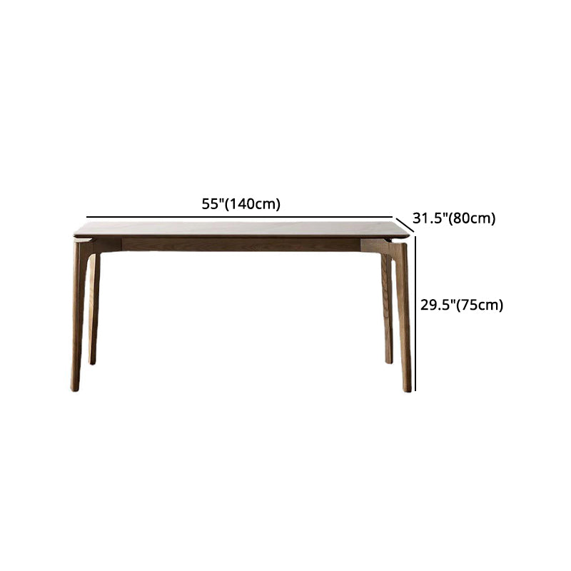 Modern Sintered Stone Top Dining Set Rectangle 1/2/4/5 Pieces Dining Room Table Set