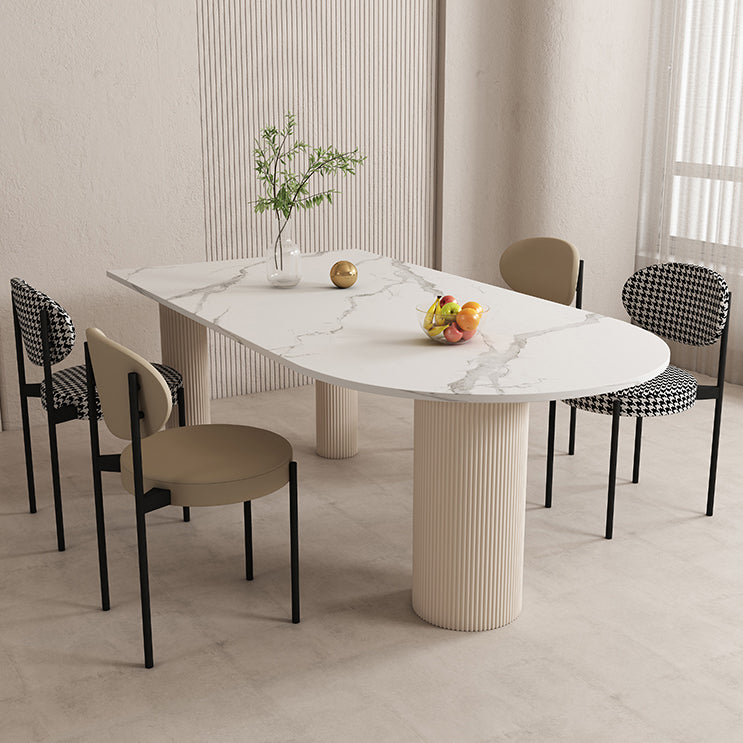 Modern Sintered Stone Dining Table Set 1/2/5 Pieces Dining Set