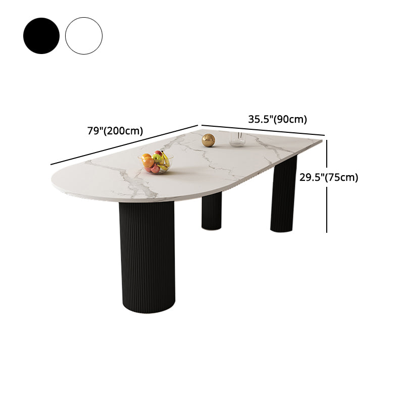 Modern Sintered Stone Dining Table Set 1/2/5 Pieces Dining Set