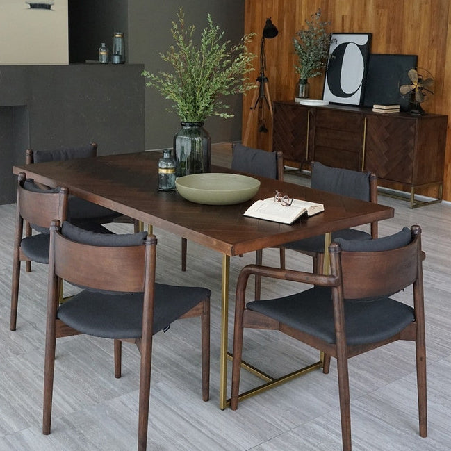 Traditional Luxury Table Rectangle Dining Site Table with Double Pedestal