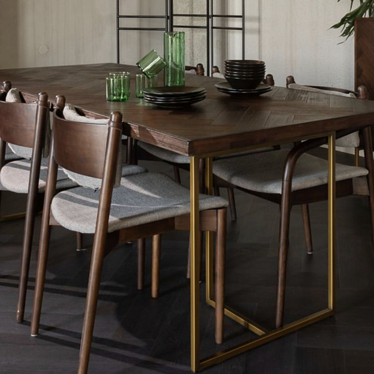 Traditional Luxury Table Rectangle Dining Site Table with Double Pedestal