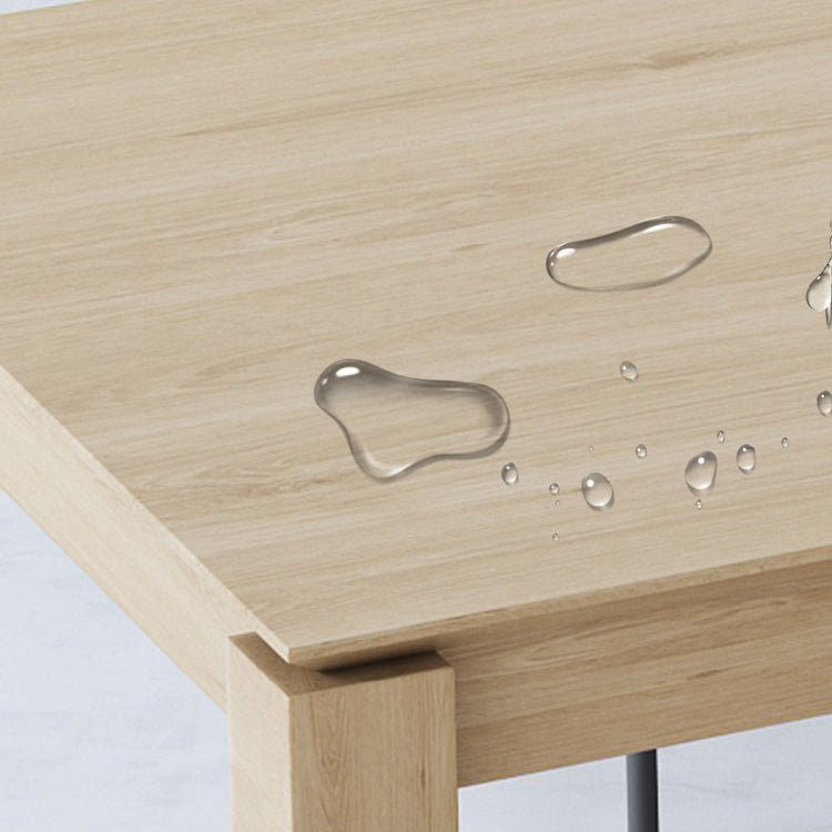 Modern Ash Wood Table with 4 Legs Rectangle Dining Table for Restaurant