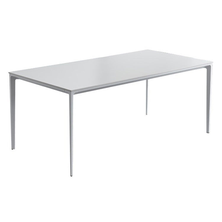 Stone Top Dining Table Rectangle Contemporary Dining Table with 4 Legs